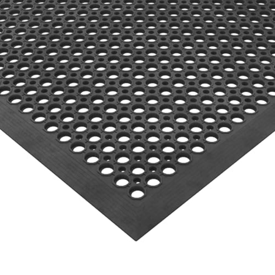 Commercial Kitchen Floor - Heavy Duty Rubber Floor Non-Slip, Waterproof,