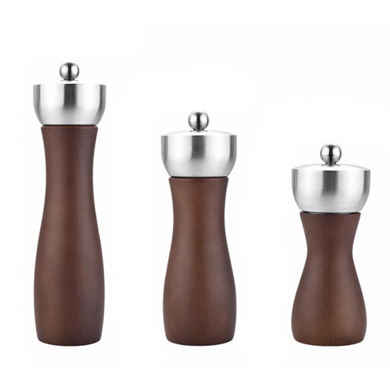 Commercial Kitchen Grinder - 5/6/8/10/12 inch Beech Wooden Pepper Grinder