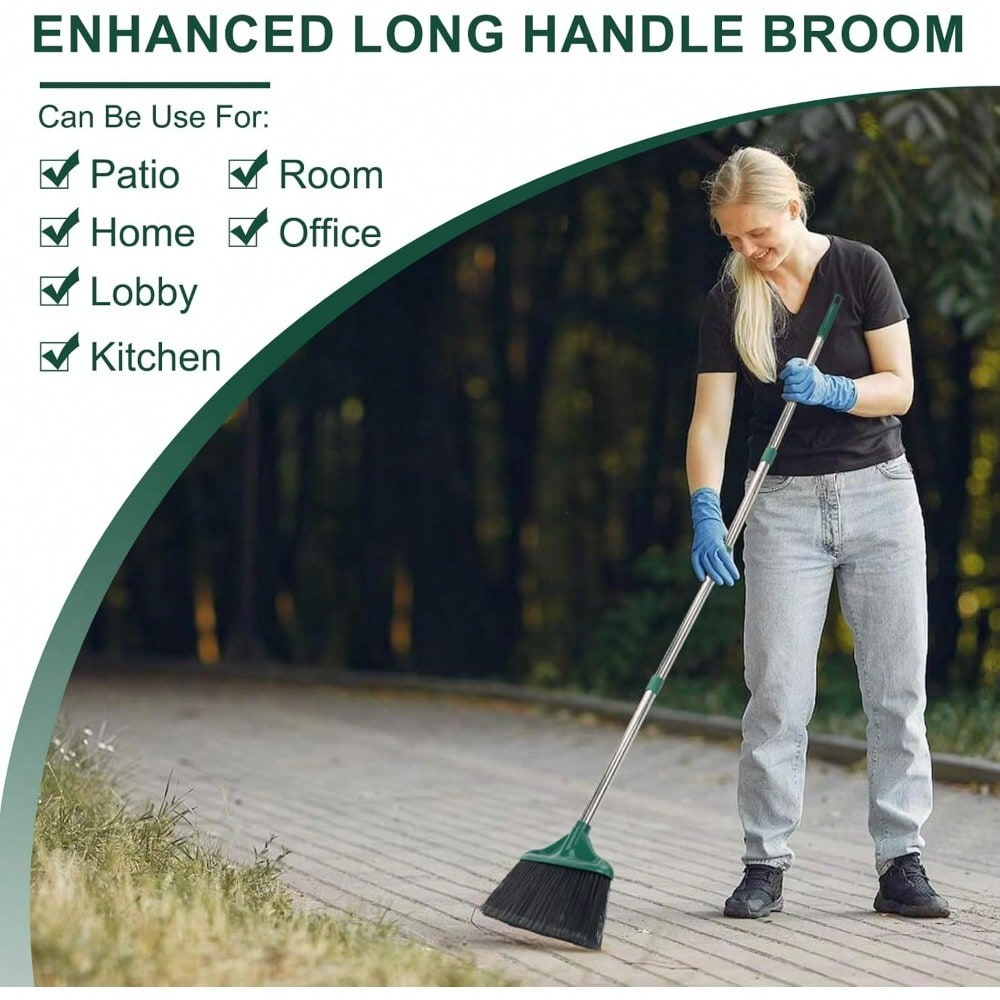 Long Handle Commercial Broom F - مراجعة Commercial Kitchen Broom وسعره
