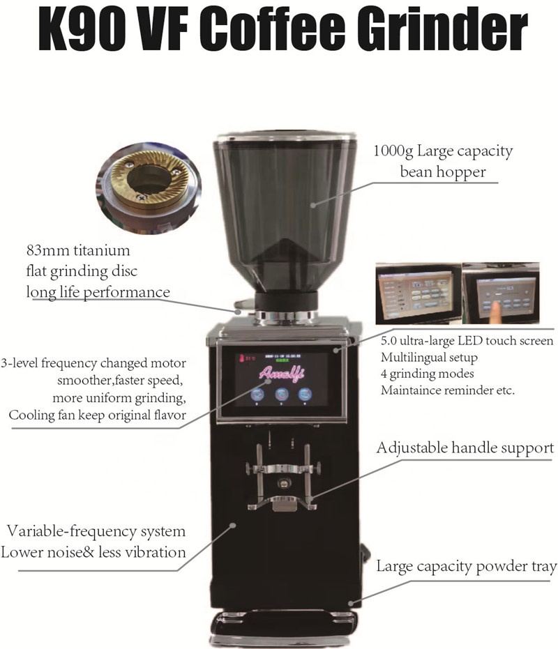 K90 Professional Touch-screen  - مراجعة Commercial Espresso Machine وسعره