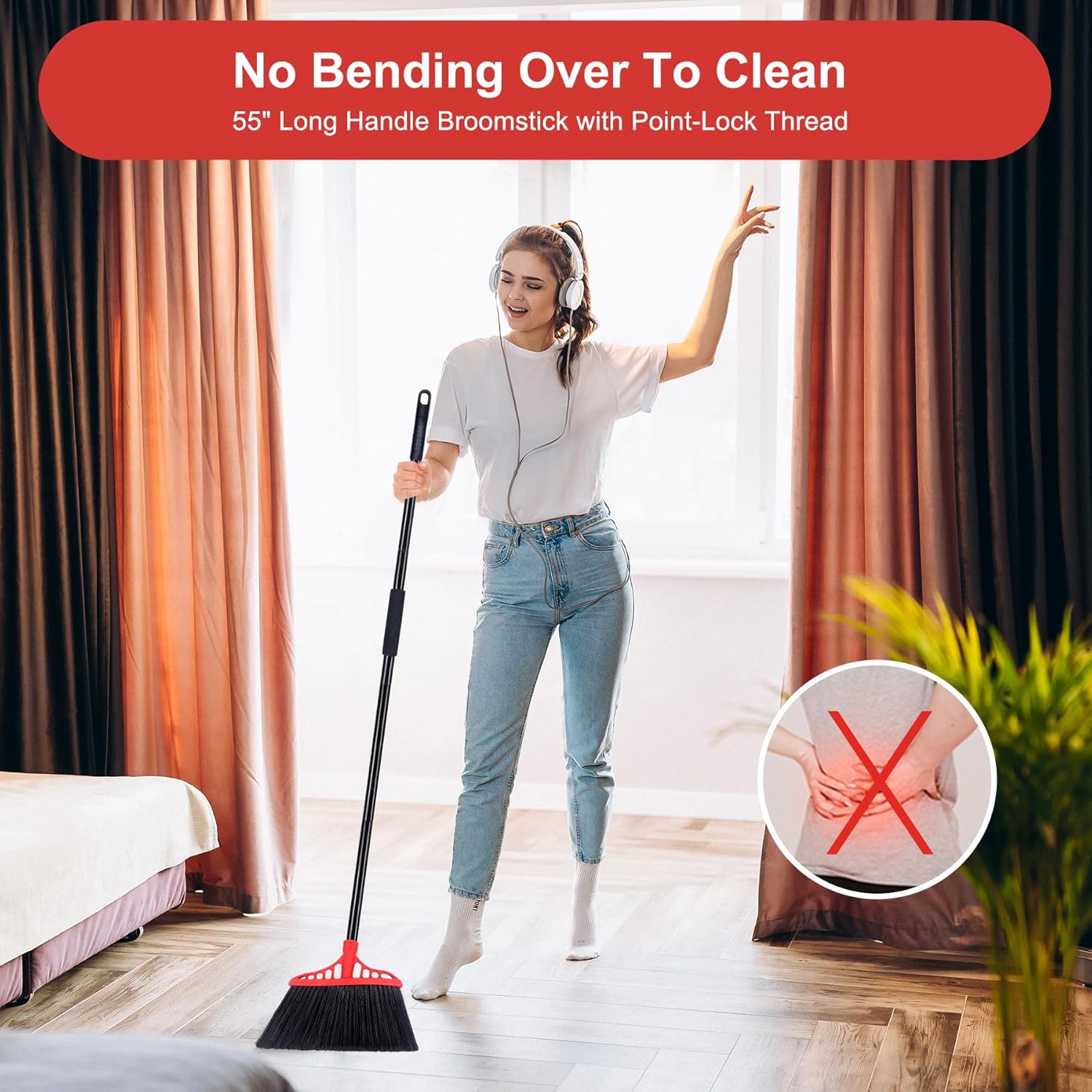 Tiumso Heavy Duty Angle Broom  - مراجعة Commercial Kitchen Broom وسعره