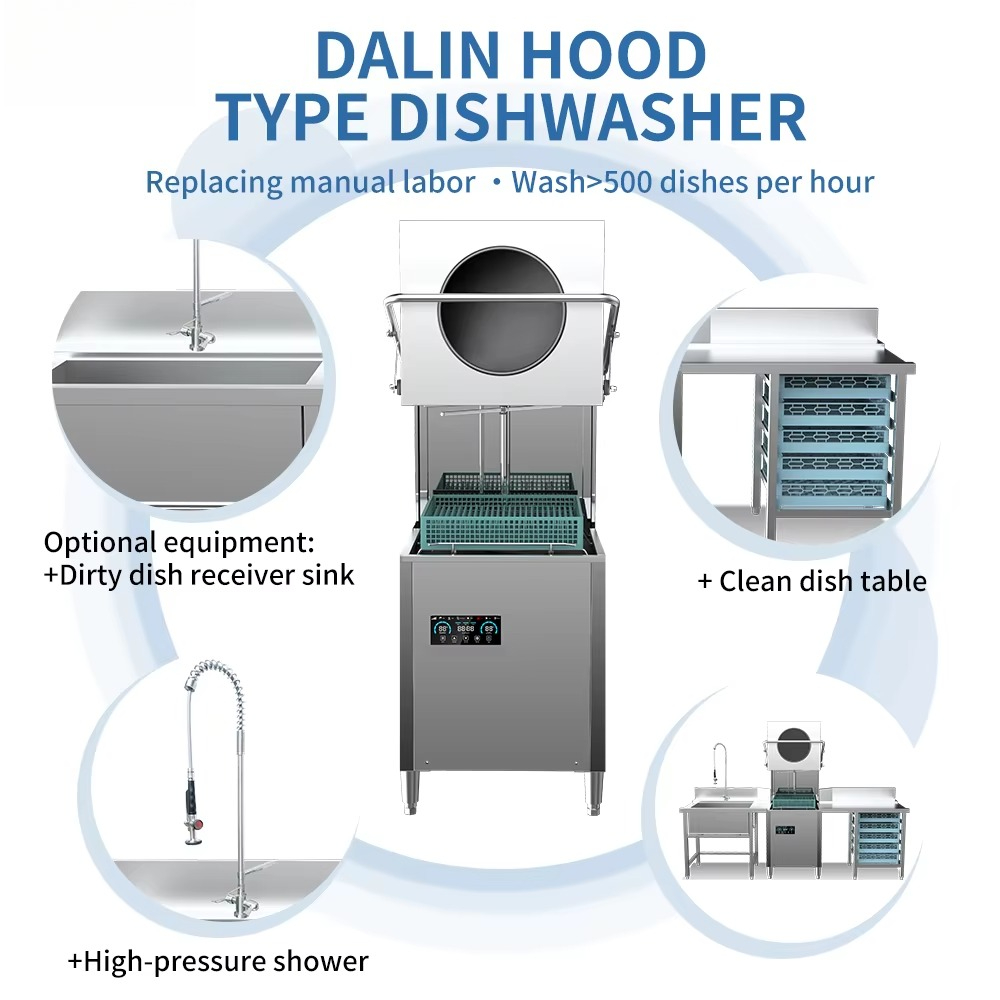 5KW 7KW 9KW Freestanding Smart - مراجعة Commercial Kitchen Dishwasher وسعره