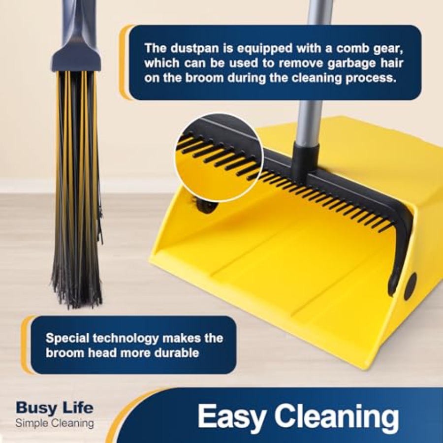 Commercial Broom and Dustpan S - مراجعة Commercial Kitchen Broom وسعره