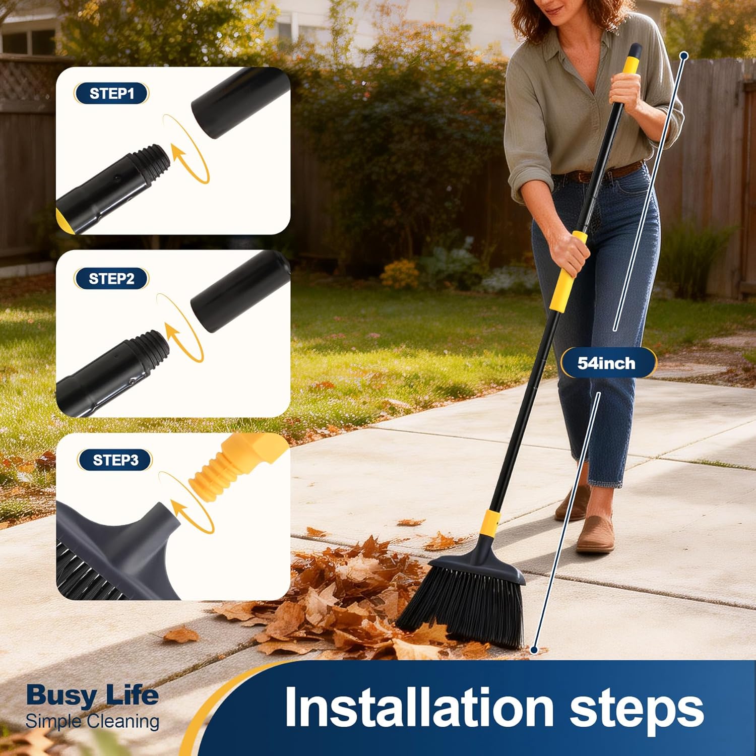 Yocada Heavy-Duty Broom Outdoo - مراجعة Commercial Kitchen Broom وسعره