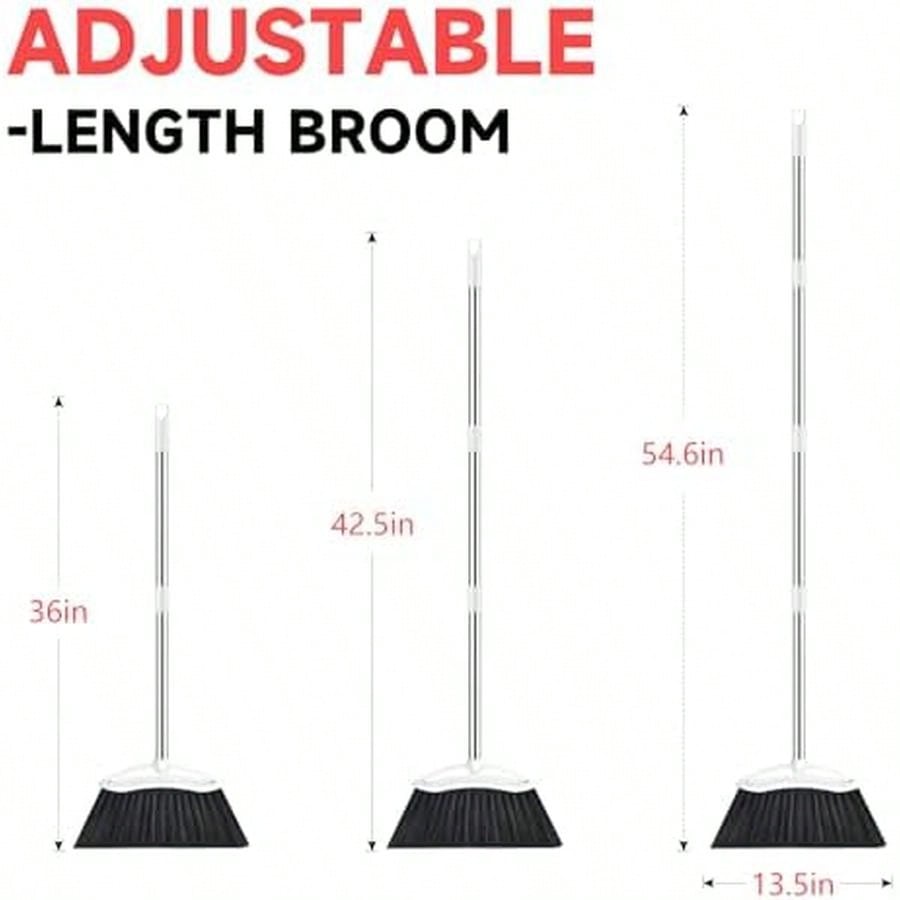 Heavy Duty Broom, 54-Inch Adju - مراجعة Commercial Kitchen Broom وسعره