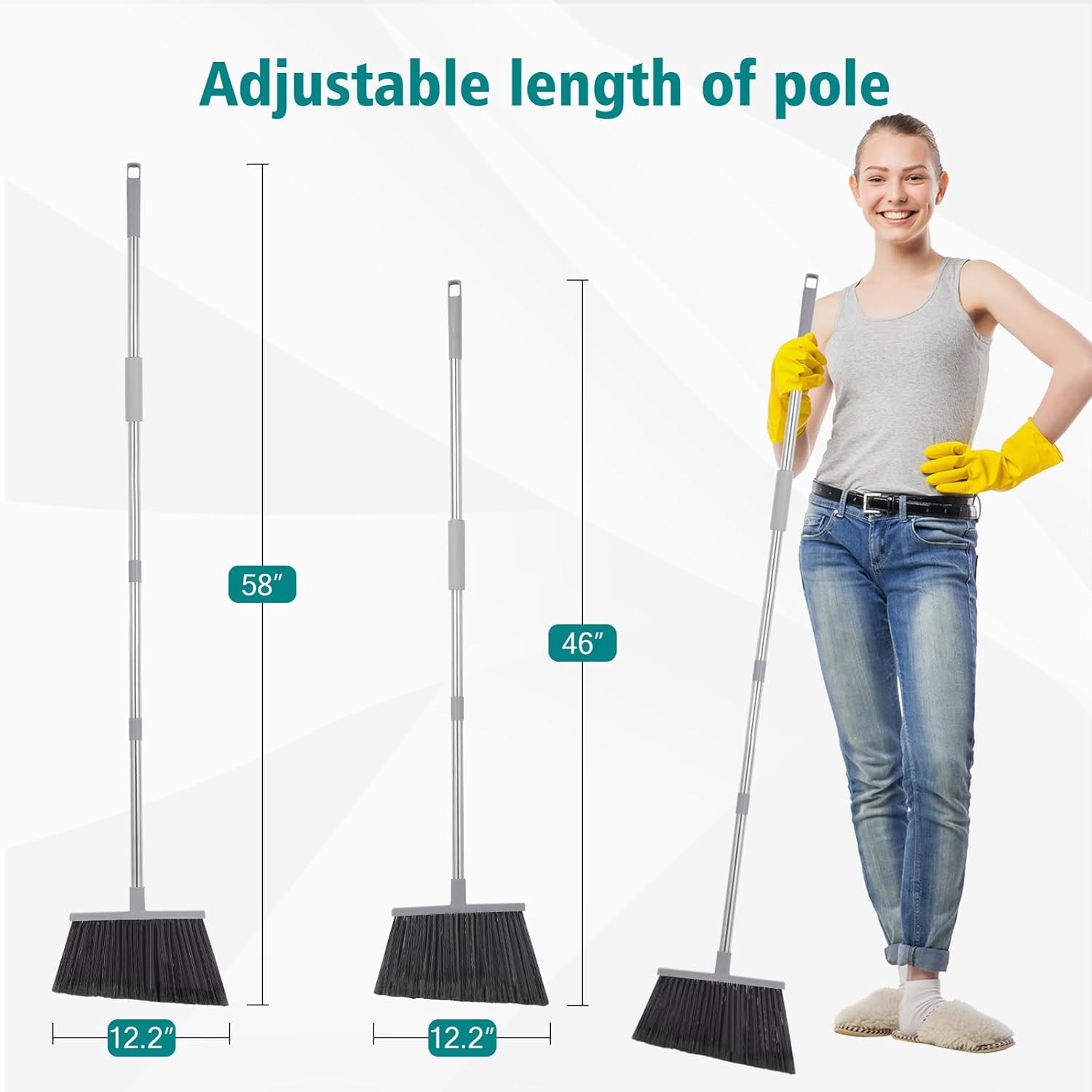 Broom, Outdoor Broom for Floor - مراجعة Commercial Kitchen Broom وسعره