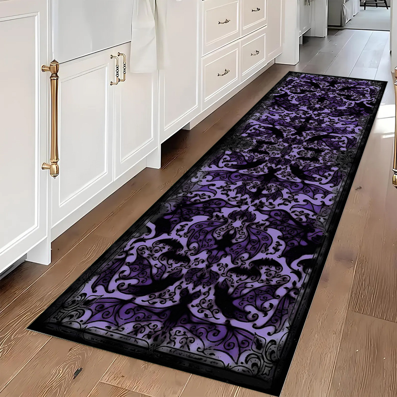 Gothic Skull & Bat Runner Area - مراجعة Commercial Kitchen Floor وسعره