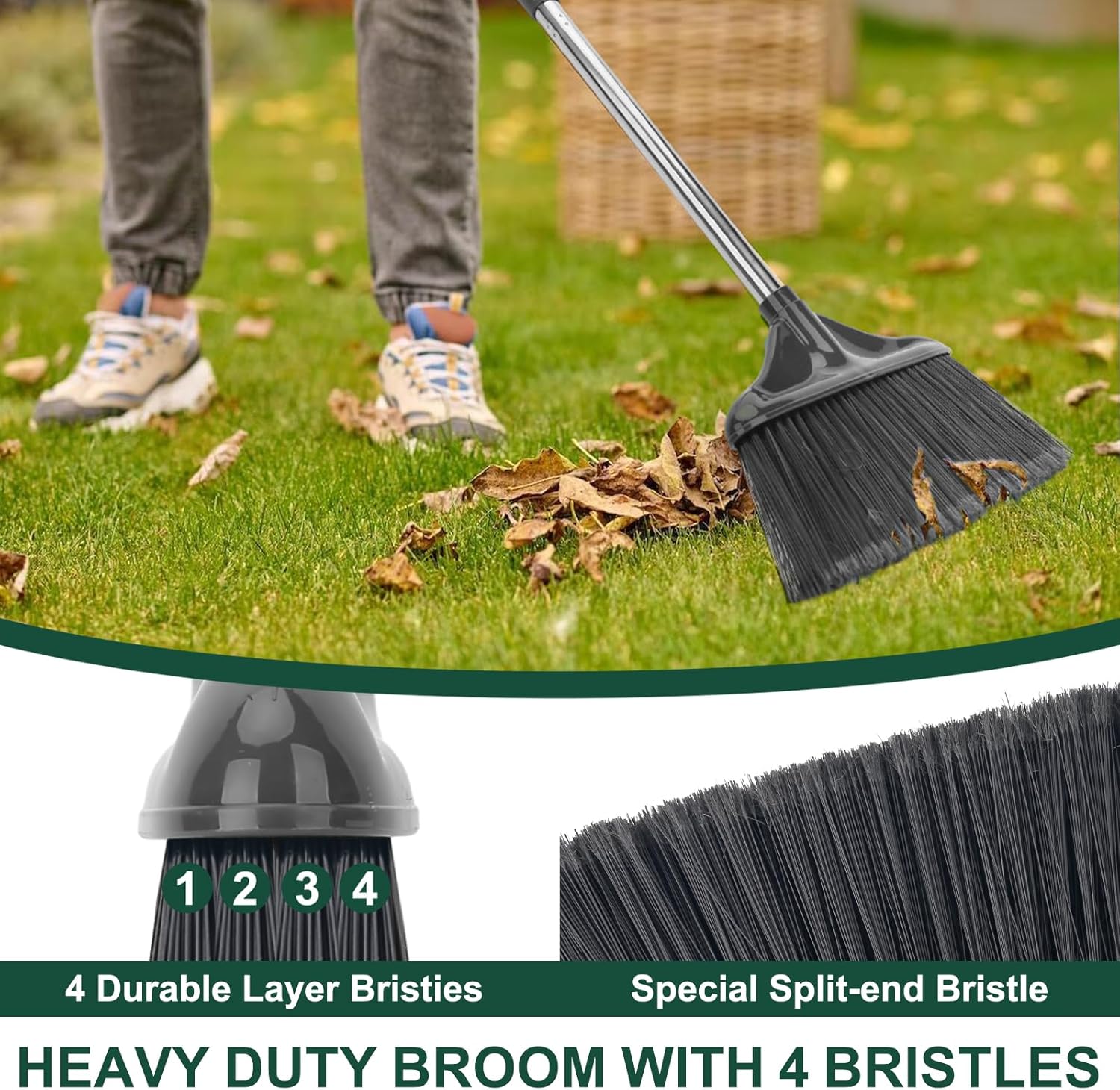 Broom Outdoor Indoor Commercia - مراجعة Commercial Kitchen Broom وسعره