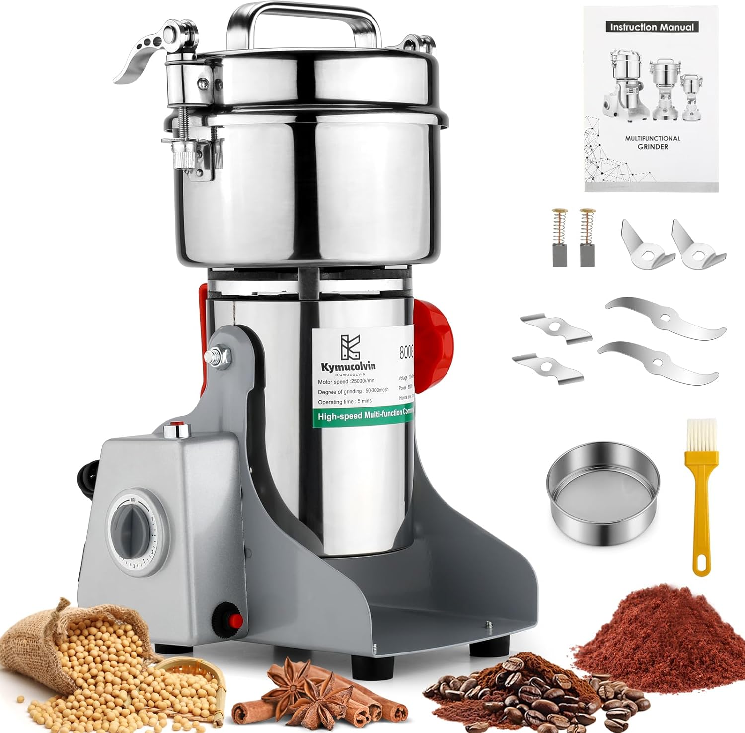 Electric Grain Mill Grinder-80 - مراجعة Commercial Kitchen Grinder وسعره