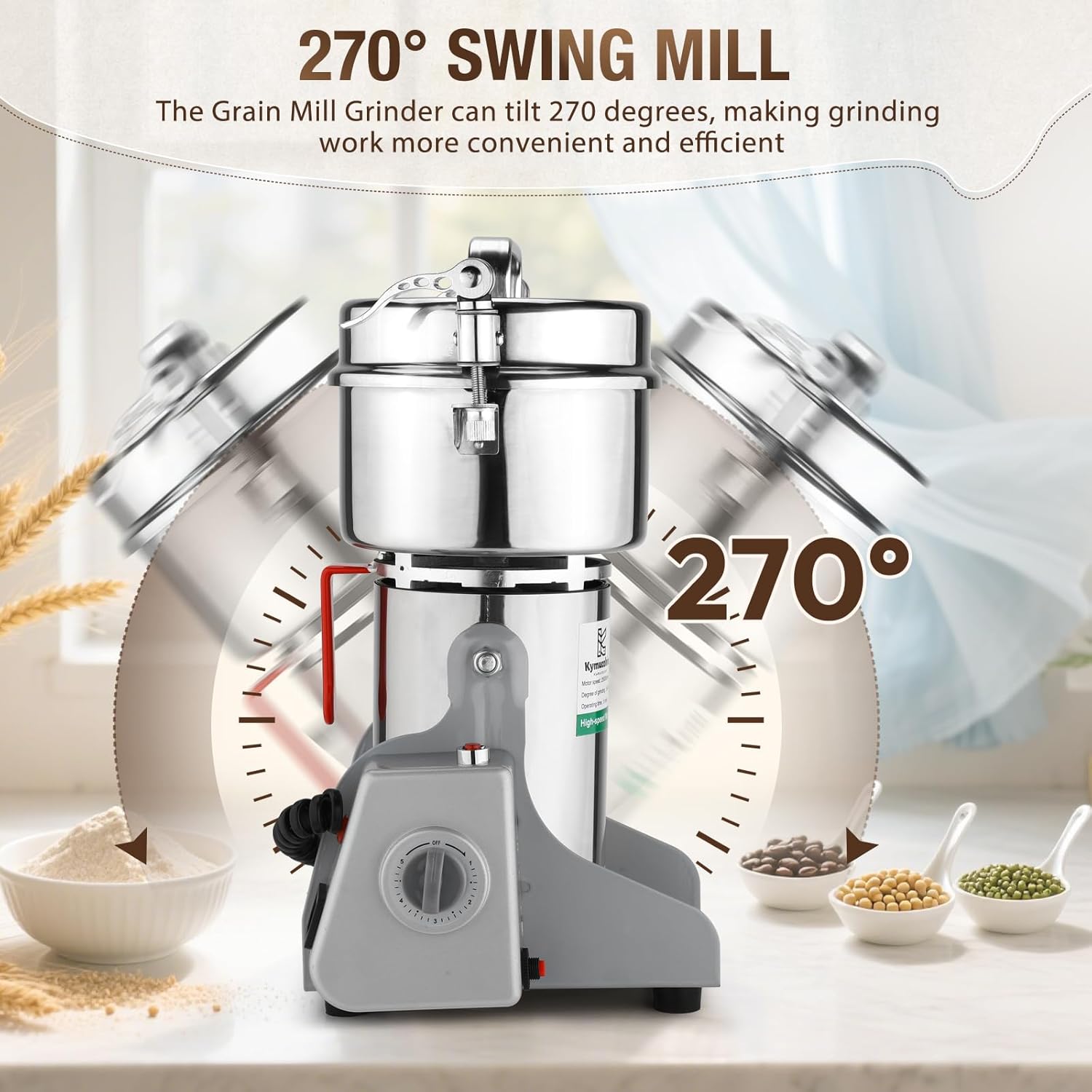 Electric Grain Mill Grinder-80 - مراجعة Commercial Kitchen Grinder وسعره