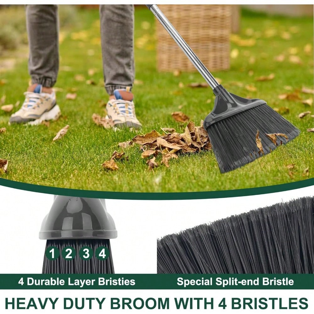 Long Handle Commercial Broom F - مراجعة Commercial Kitchen Broom وسعره