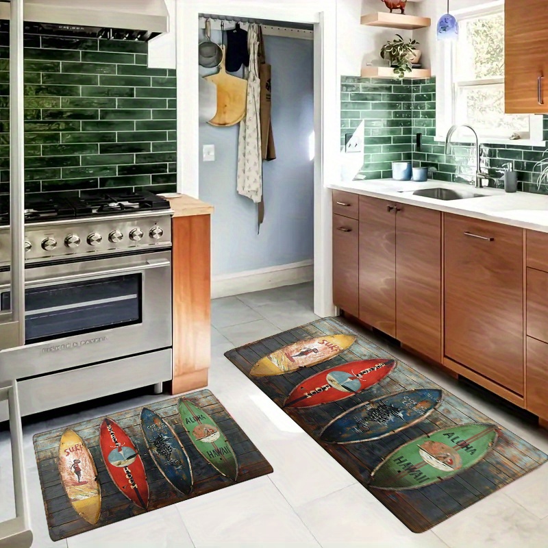 Surfboard Pattern Kitchen Hall - مراجعة Commercial Kitchen Floor وسعره