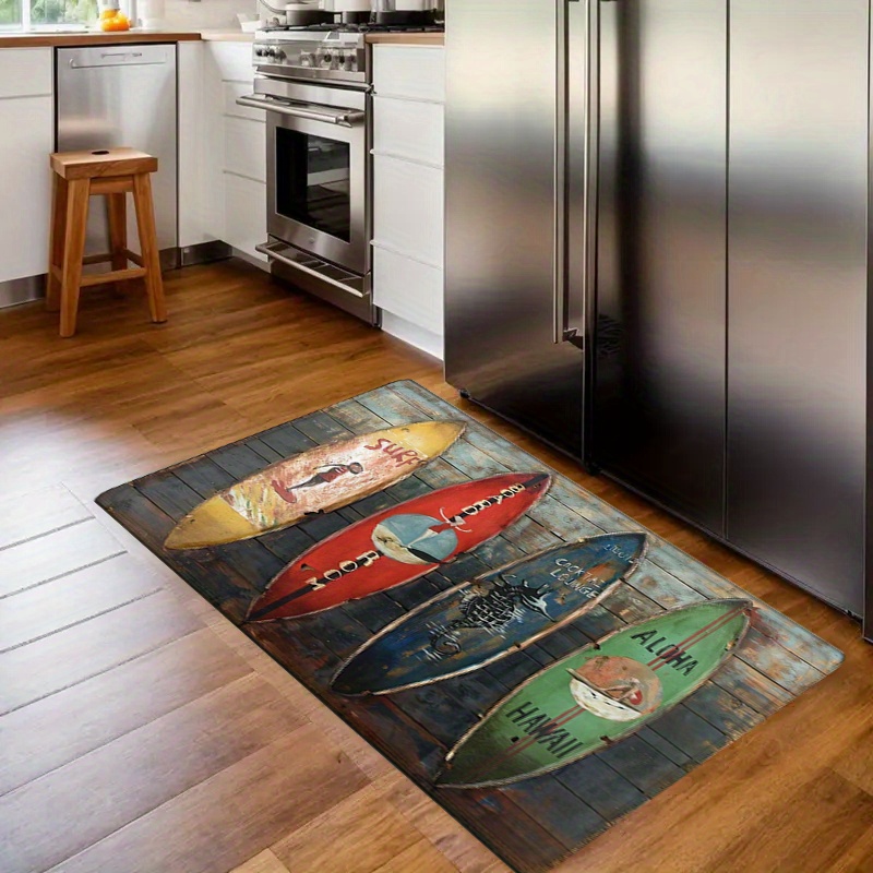 Surfboard Pattern Kitchen Hall - مراجعة Commercial Kitchen Floor وسعره