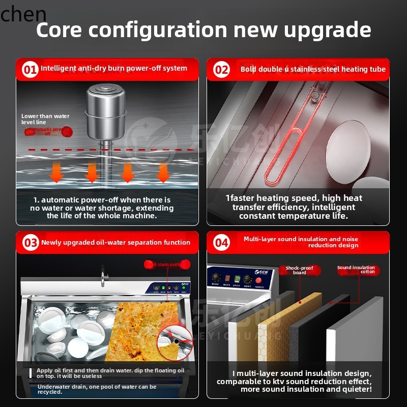 LXC Ultrasonic Dishwasher Comm - مراجعة Commercial Kitchen Dishwasher وسعره