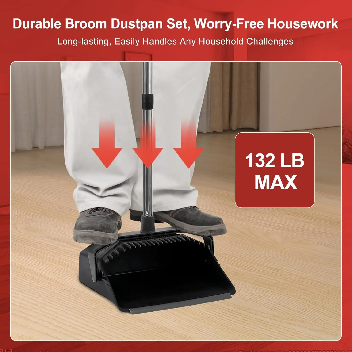 3 Pack Upright Broom And Dustp - مراجعة Commercial Kitchen Broom وسعره
