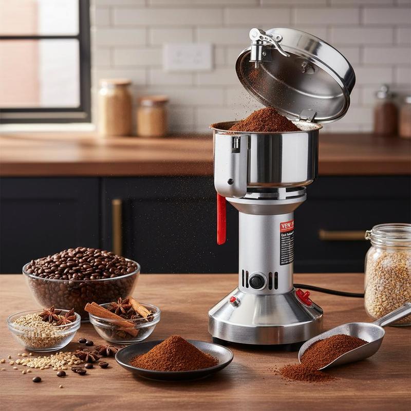 Dry Powder Grinder 550g For Ki - مراجعة Commercial Kitchen Grinder وسعره